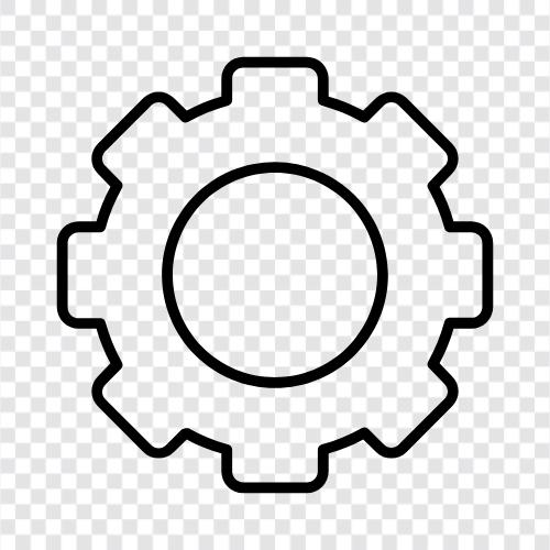 gears, mechanics, axle, wheel icon svg