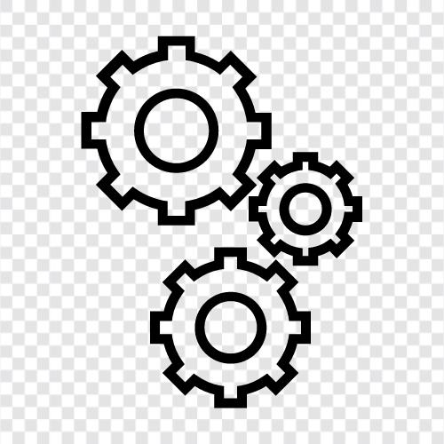 gears, machine, equipment, tools icon svg