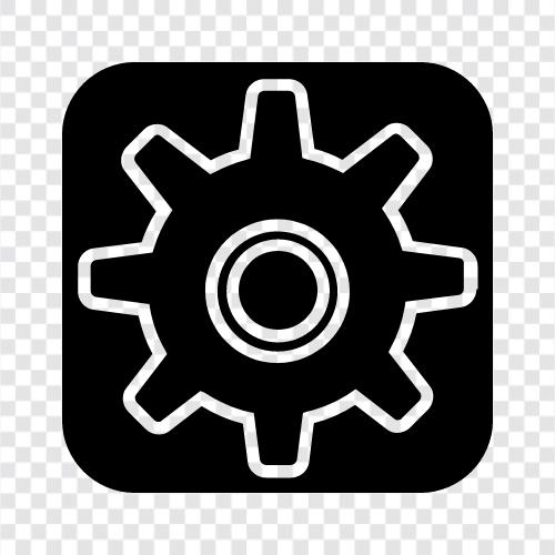 gears, equipment, tools, hardware icon svg