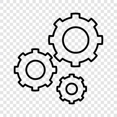 gears, gear box, gearsets, gear train Значок svg