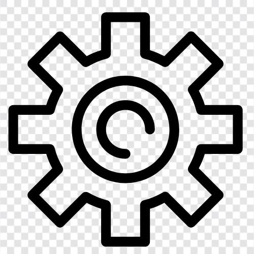 Getriebe, Getriebe für Fahrräder, Getriebe für Autos, Getriebe für symbol