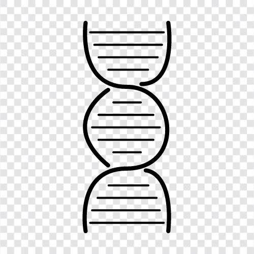 Генетические, наследственные, отпечатки ДНК, анализ ДНК Значок svg