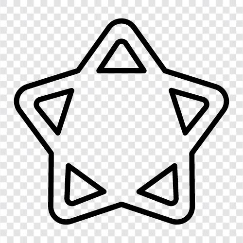 geometry, stars, points, symbol icon svg