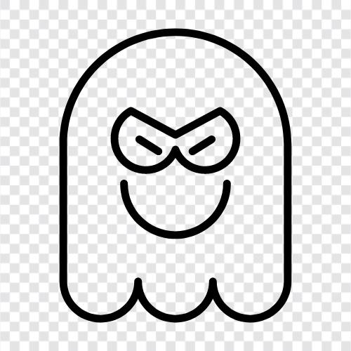 ghost, hauntings, poltergeists, ghost stories icon svg