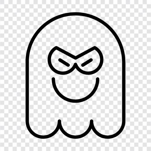 ghost, hauntings, poltergeists, ghost stories Значок svg