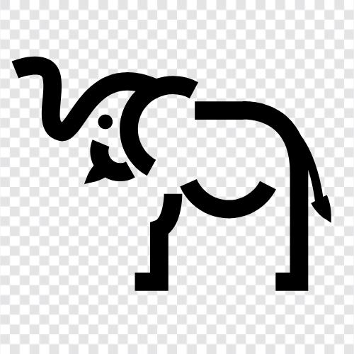 giant, pachyderm, animal, African icon svg