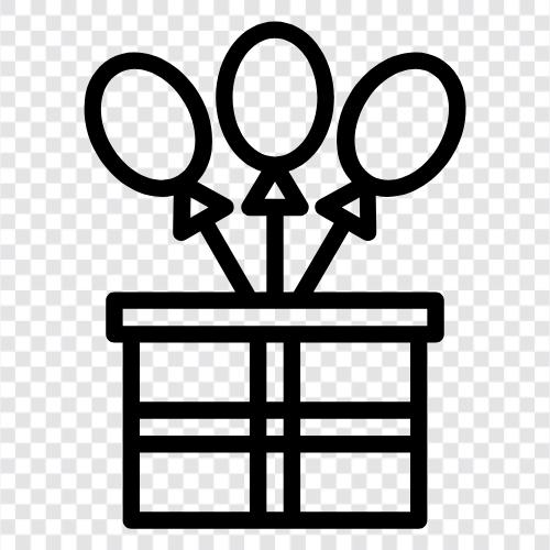 Geschenkkorb, Geschenkgutschein, Geschenkidee, Geschenkverpackung symbol