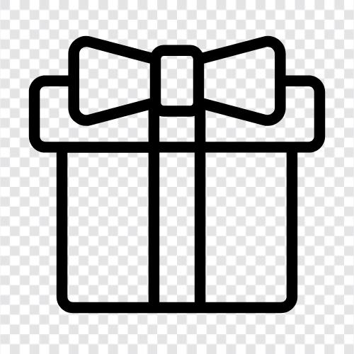 подарочные корзины, упаковка подарков, упаковочная бумага, подарочные этикетки Значок svg