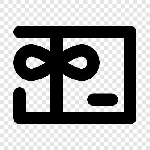 Geschenkgutschein, eGeschenkgutschein, elektronische Geschenkgutschein symbol