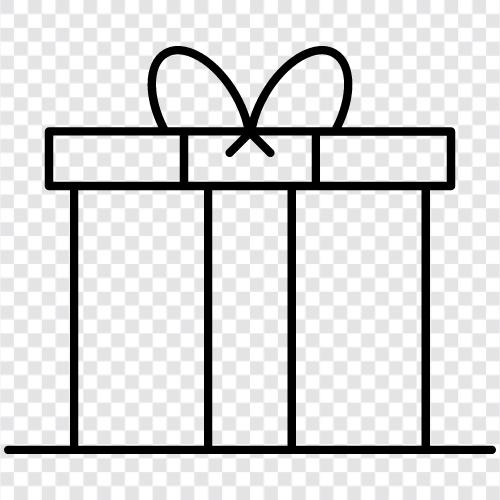 Geschenkgutschein, Geschenkgutscheinbörse, Geschenkkorb symbol