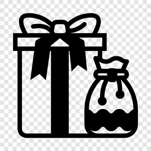 gift, box, present, gift giving Значок svg