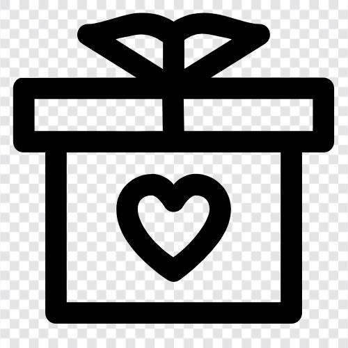 подарок, коробка, подарки, подарочный ящик Значок svg