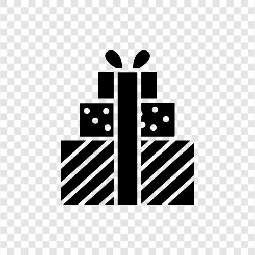 Geschenkverpackung, Geschenktüte, Geschenkgutschein, Geschenkkorb symbol