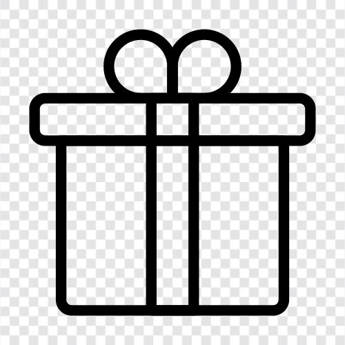 Упаковка подарков, упаковочная бумага, подарочный пакет, подарочные метки Значок svg