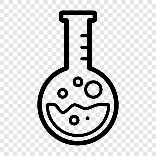 Cam, Scientific Flask, Pyrex Glass, Lab Flask ikon svg