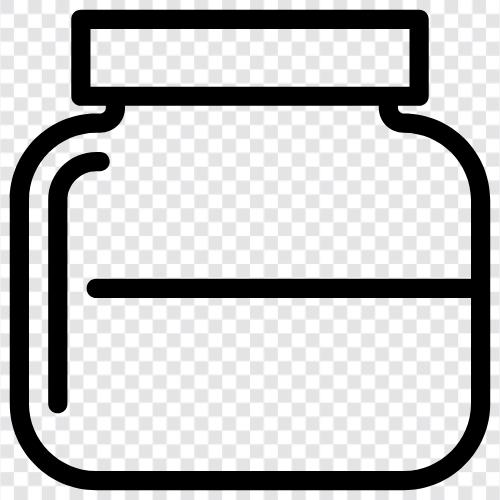 Glas, Flasche, Behälter, Lagerung symbol