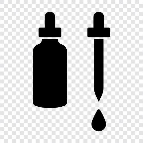 Glas, Wasser, Spritze, Arzneimittel symbol
