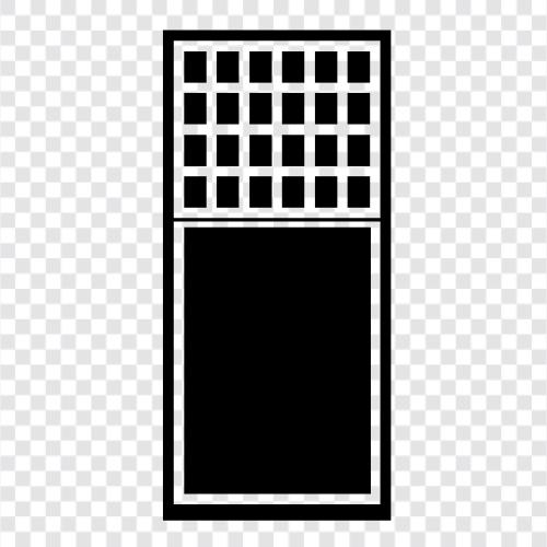 glass, door, frame, screens icon svg