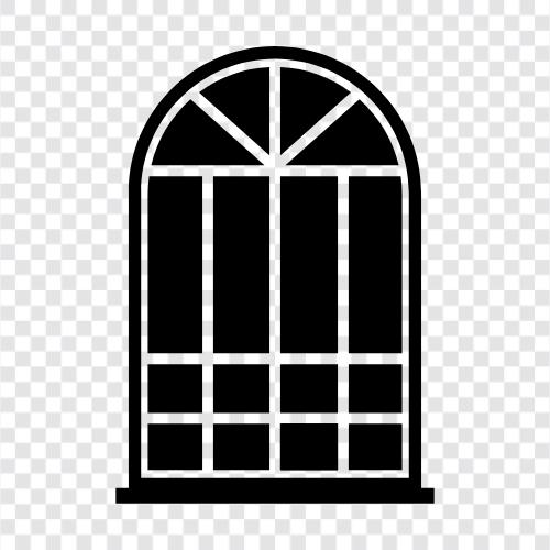 glass, curtain, door, screen icon svg