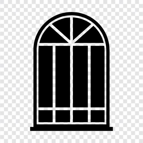 glass, screens, panes, casements icon svg