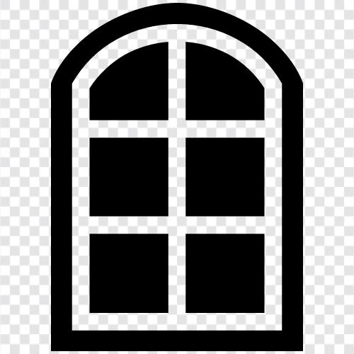 glass, door, screen, panes icon svg