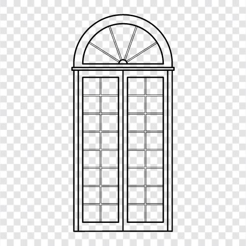 glass, window frame, window treatment, window coverings icon svg