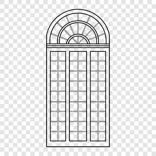 glass, door, screens, panes icon svg