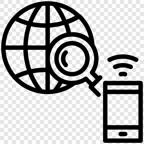 küresel arama, akıllı telefon arama, akıllı telefon uygulamaları, küresel uygulamalar ikon svg
