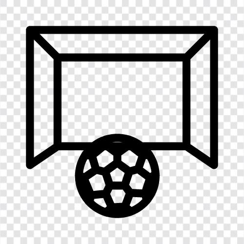 Tor, Fußball, Kickoff, Torschütze symbol