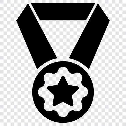 gold medal, silver medal, bronze medal, honor medal icon svg