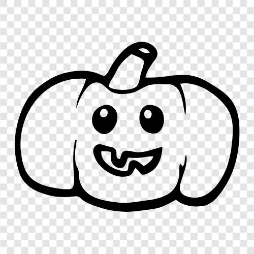 gourd, fruit, carving, Thanksgiving icon svg