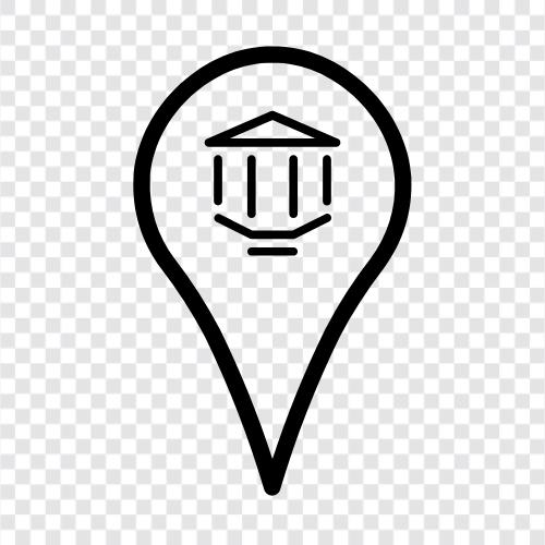 government office, government office location icon svg