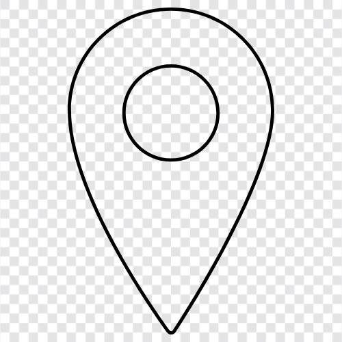 GPS, latitude, longitude, address icon svg