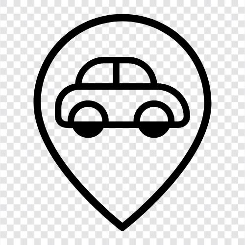 GPS, Vehicle Tracking, Car Location, Car Locator icon svg