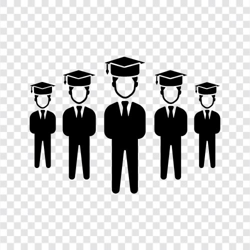 Graduate Assistants, Graduate School, Graduate Students, Postgraduate symbol