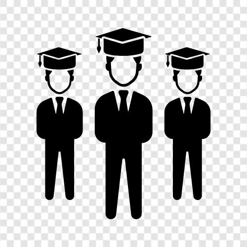 Graduate Assistants, Graduate Students, Graduate Assistantship, Graduate Program symbol