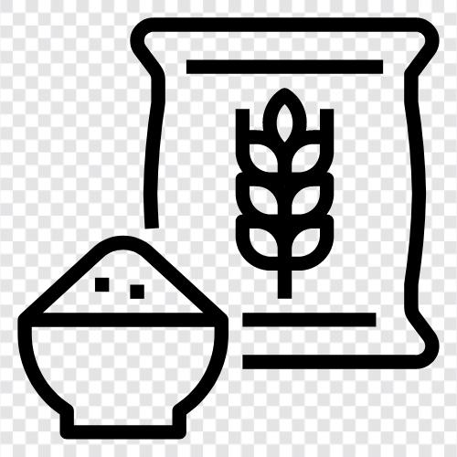 grains, bread, pasta, cereal icon svg