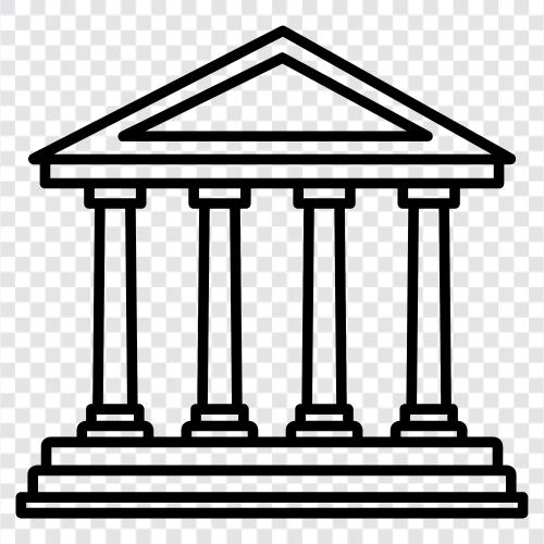 Greek, temple, sculpture, art icon svg