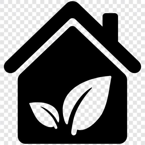 yeşil ev, sürdürülebilir ev, enerji verimli, güneş paneli ikon svg
