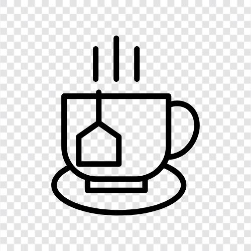 green tea, black tea, pu erh tea, chai tea icon svg