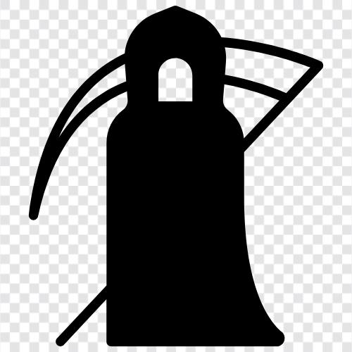 Grim Reaper, Begräbnis, Sterbeurkunde, Mortician symbol