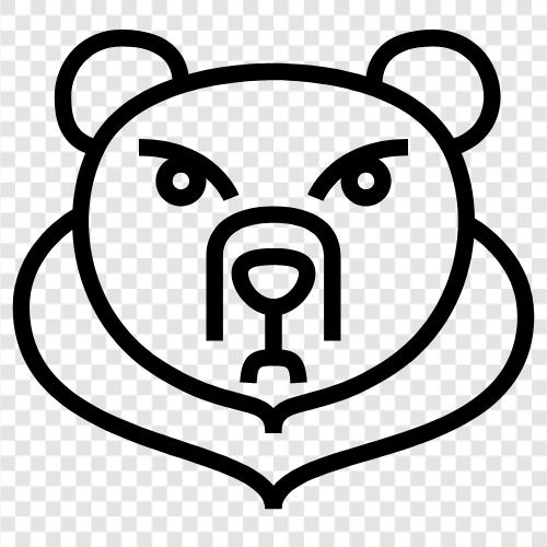 Grizzly, Animal, Wild, Cuddly icon svg