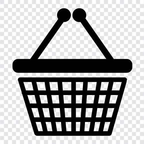 grocery basket, online shopping basket, basket shopping, online shopping baskets icon svg