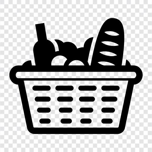 grocery, groceries, supermarket, food icon svg