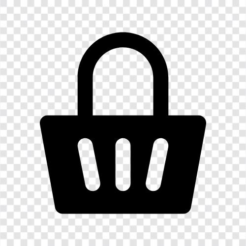 grocery shopping basket, food shopping basket, shopping list, grocery list icon svg
