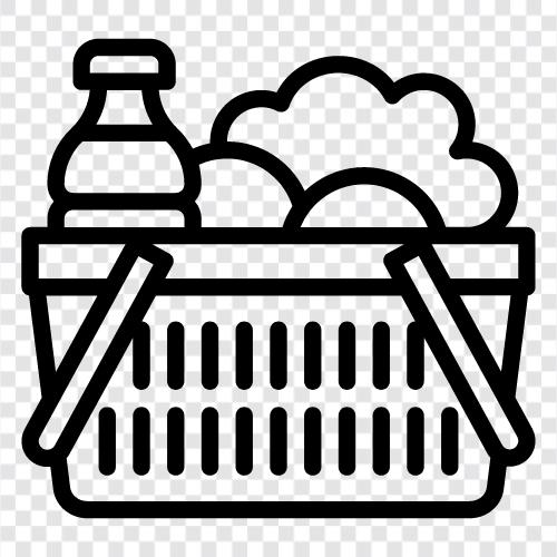 grocery store, buy groceries, grocery list, grocery store near me icon svg