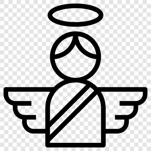 guardian, divine, celestial, guardian angel icon svg