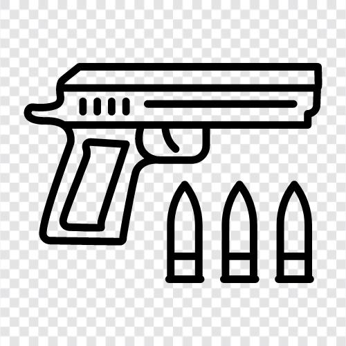 Gewehr, Handfeuerwaffen, Schusswaffen, Schießen symbol