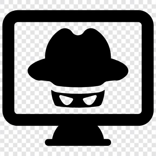 hacker, computer, security, virus icon svg