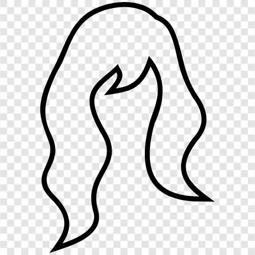 hair extensions, hair care, hair products, hair styles icon svg